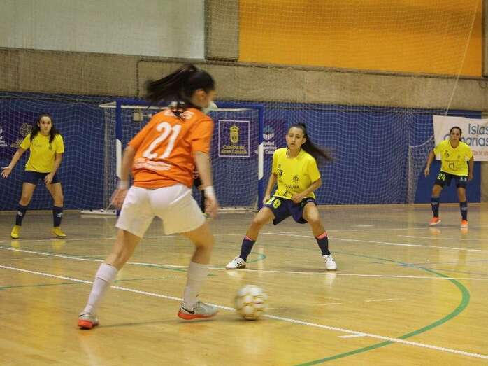 Momento del partido de este sábado en la capital grancanaria/TA.